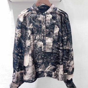 A.L.I.K.E. Brand designer hand made silk shirt